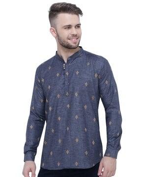 geometric pattern short kurta