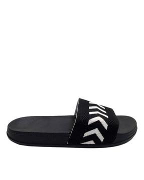 geometric pattern slip-on slides