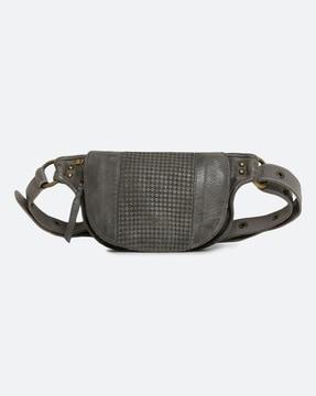 geometric pattern waist pouch