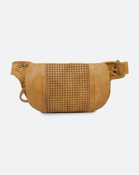 geometric pattern waist pouch