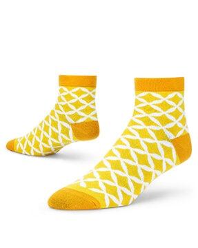 geometric print ankle-length socks