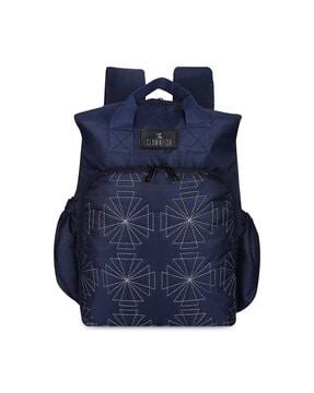 geometric print backpack
