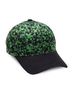 geometric print baseball cap