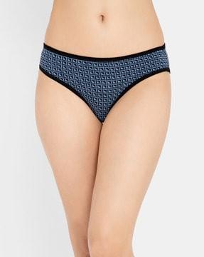 geometric print bikini panty