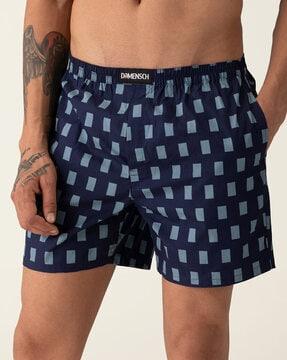 geometric print boxers