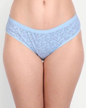 geometric print brief panties