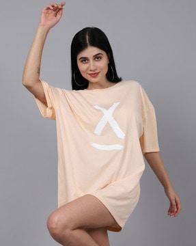 geometric print crew-neck t-shirt