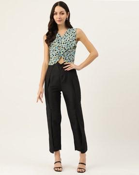 geometric print jumpsuit