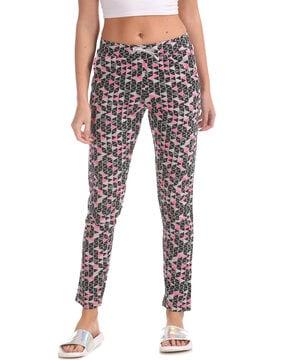 geometric print lounge pants