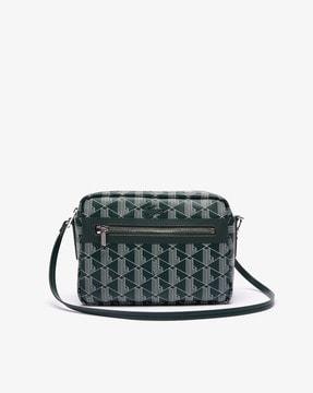 geometric print vanity bag