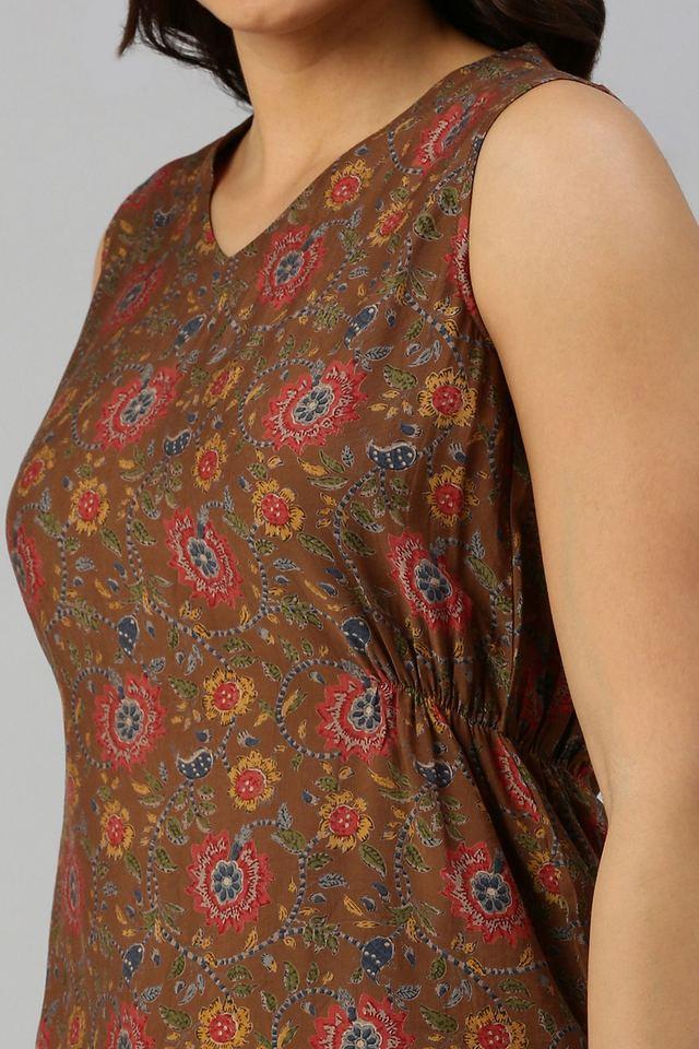 geometric print viscose v-neck womens top