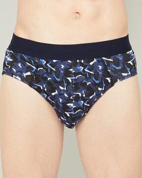 geometric printed  regular fit briefs