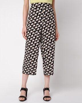 geometric relaxed fit culottes