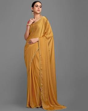 georgette embellished saree with blouse