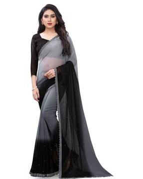 georgette saree with blouse piece