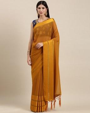 georgette saree with tassels