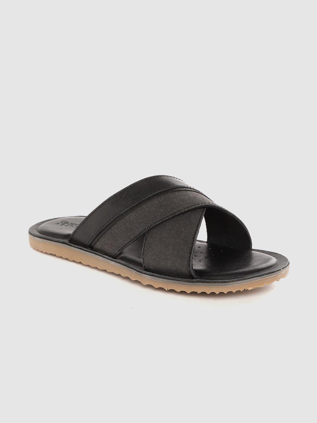 geox men black comfort sandals