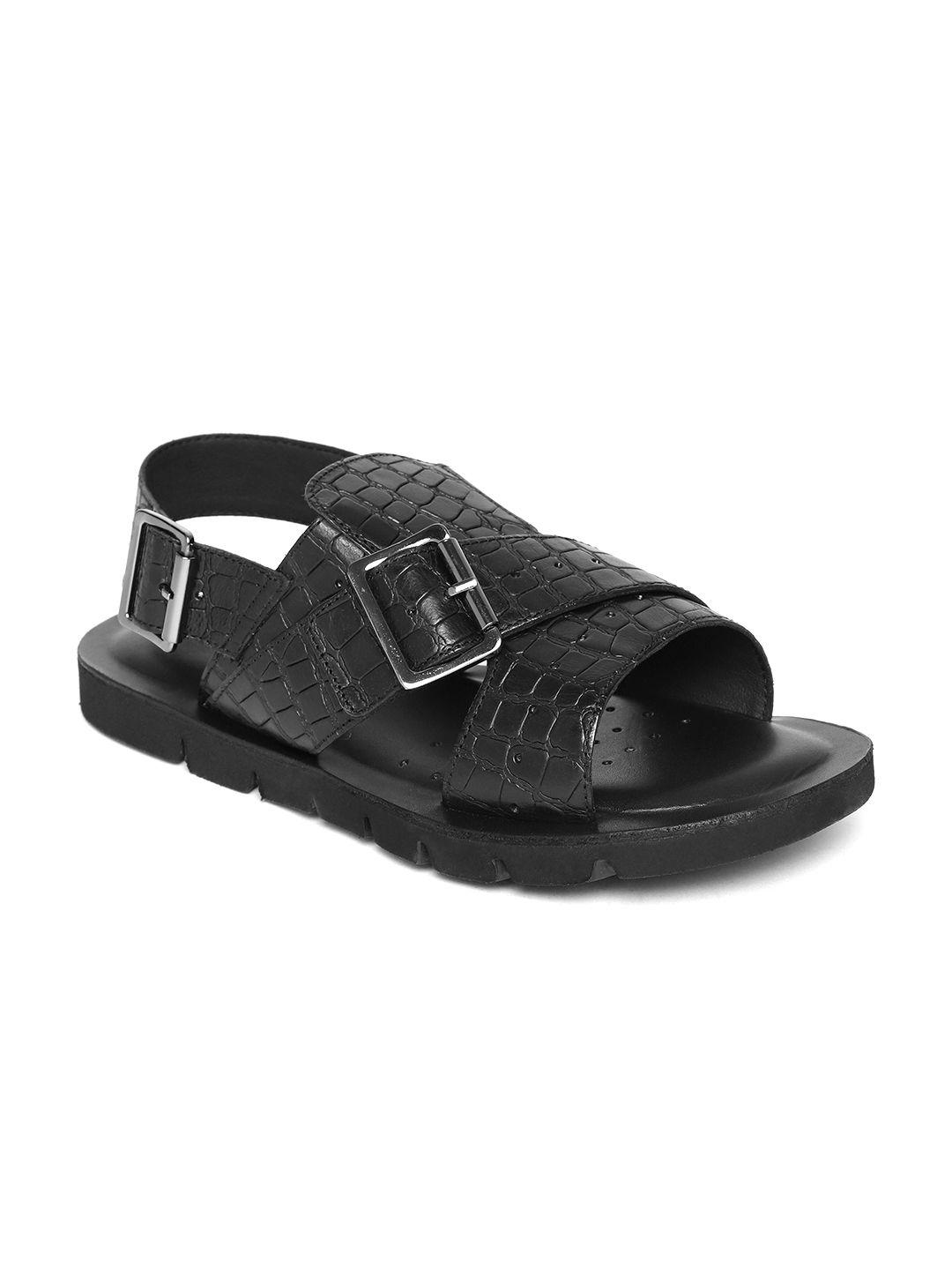 geox-men-black-textured-leather-comfort-sandals