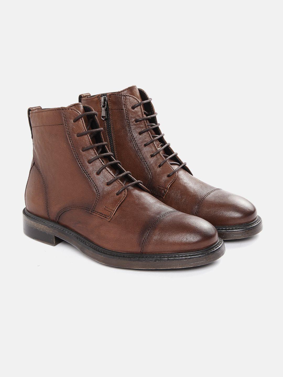geox man leather ankle boots