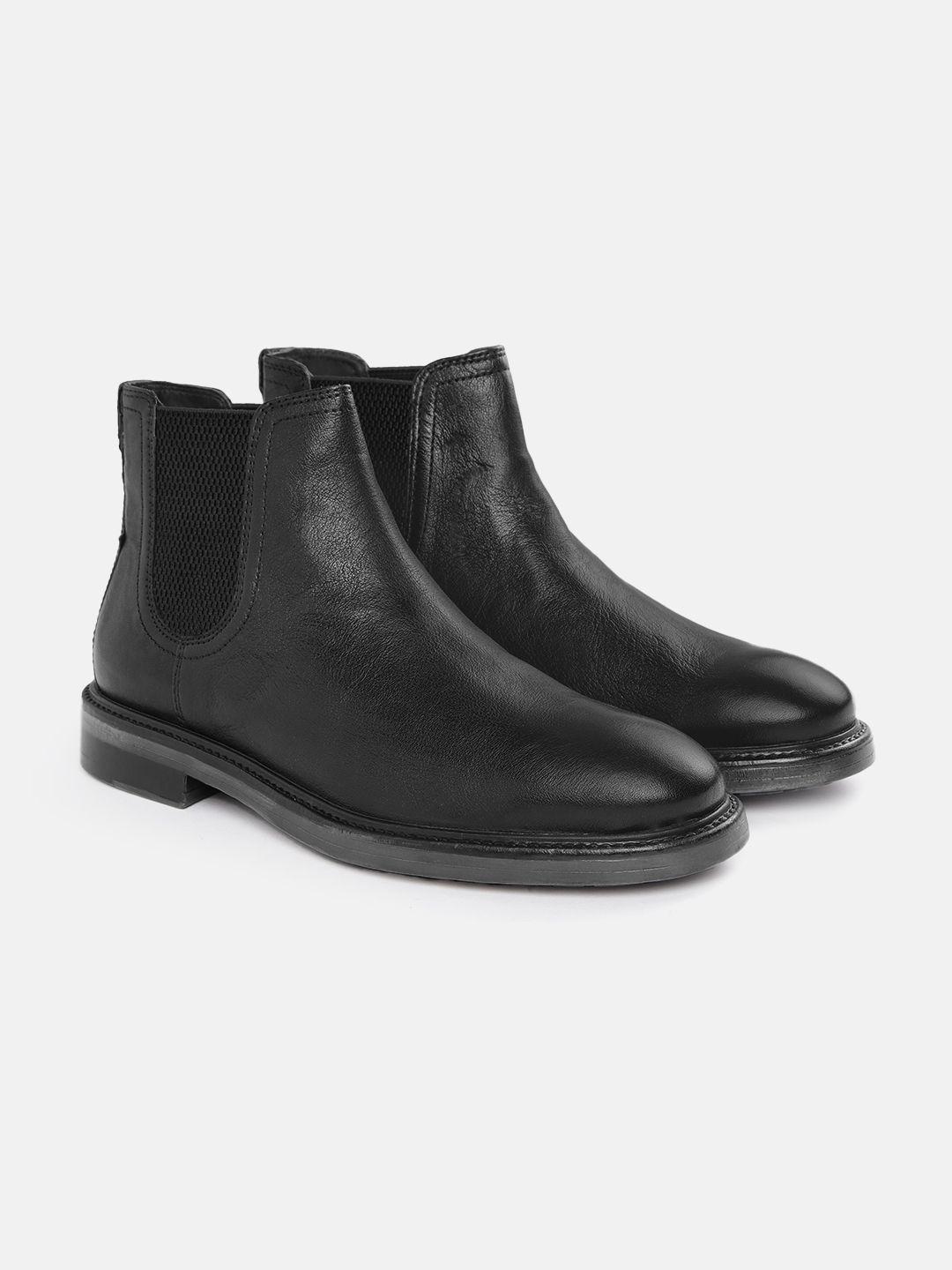 geox man leather ankle boots