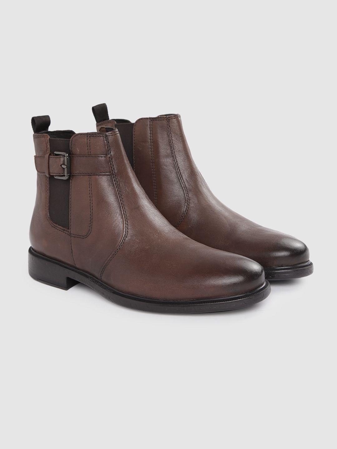 geox man leather elastic terence ankle boots