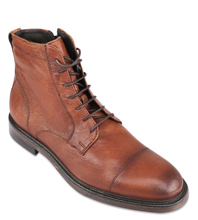 geox men's aurelio brown ankle boots