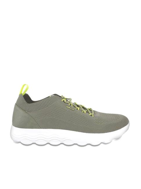 geox men's green casual sneakers