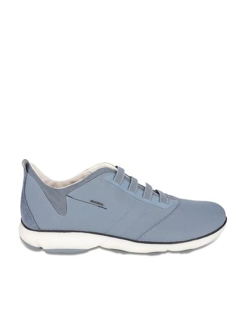 geox men's ice blue casual sneakers