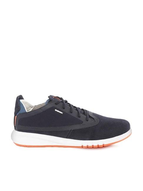 geox men's navy casual sneakers