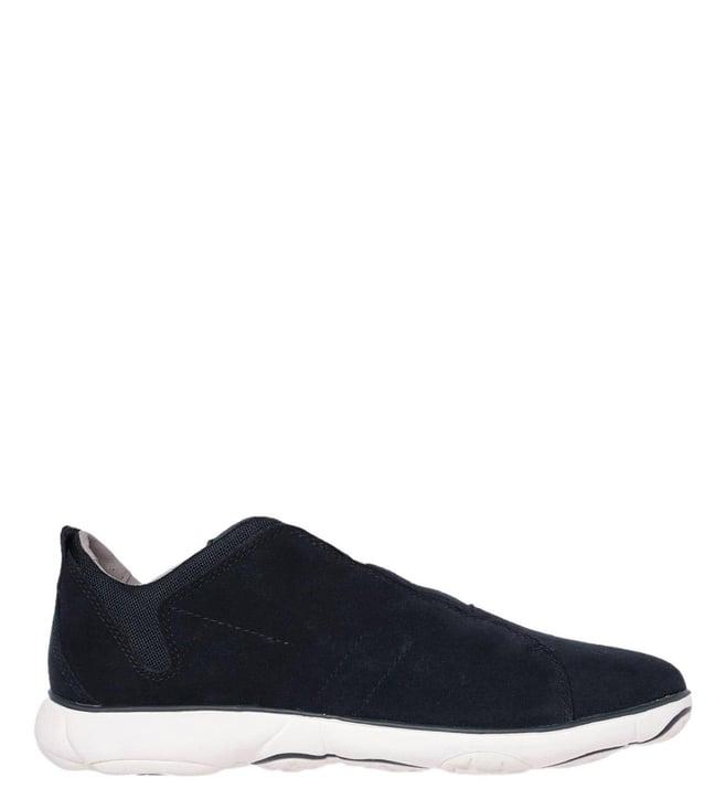 geox men's nebula navy slip on sneakers