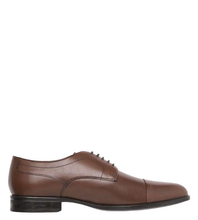 geox men's u iacopo cognac derby shoes