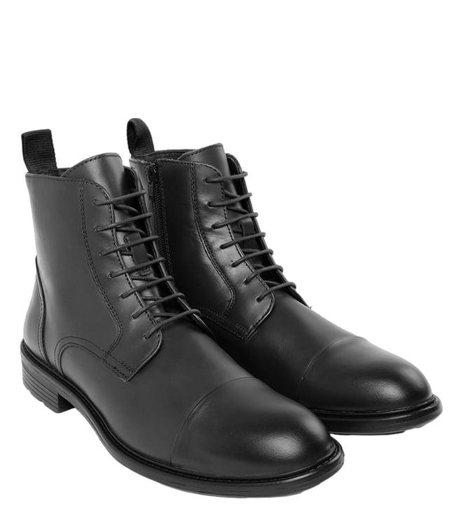 geox men's u walk pleasure black ankle boots