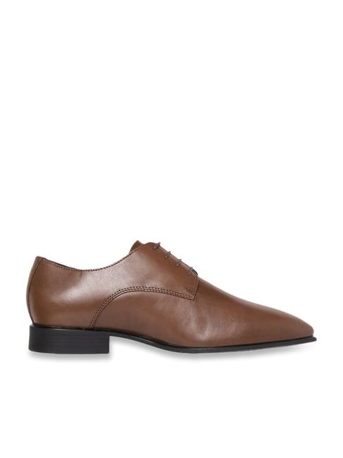 geox men's uomo high life brown derby shoes