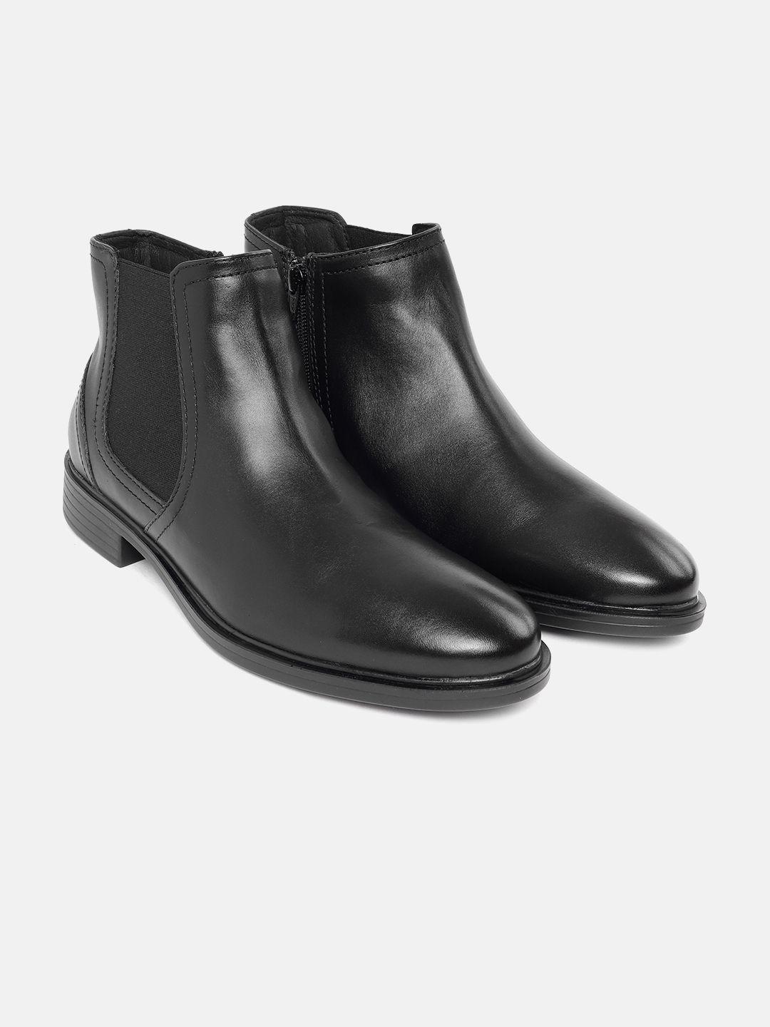 geox men solid u gladwin leather ankle boots