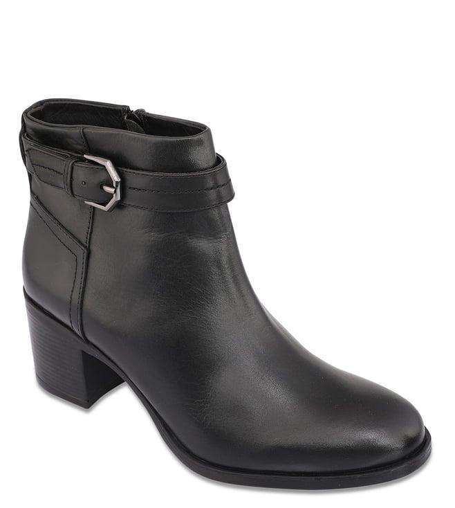 geox women's asheel black ankle boots