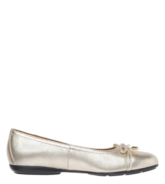 geox women's d annytah light gold ballerinas