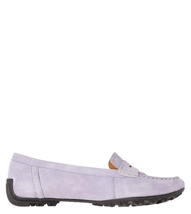 geox women's d kosmopolis+grip light violet loafers