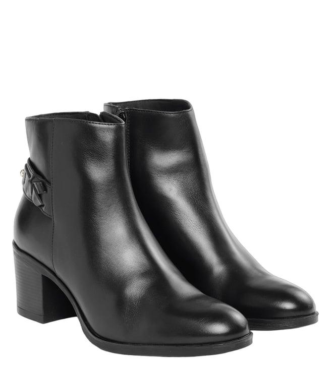 geox women's d new asheel black ankle boots