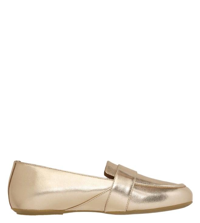 geox women's d palmaria g light gold loafers