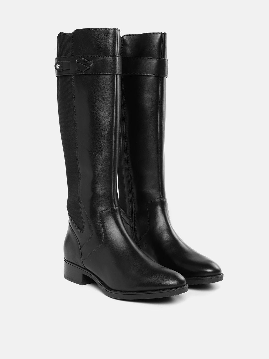 geox women d felicity leather long boots