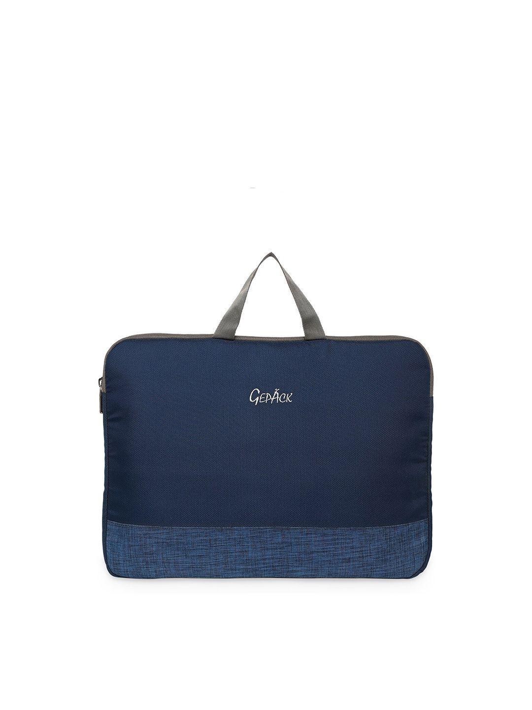 gepack unisex navy blue & grey laptop sleeve
