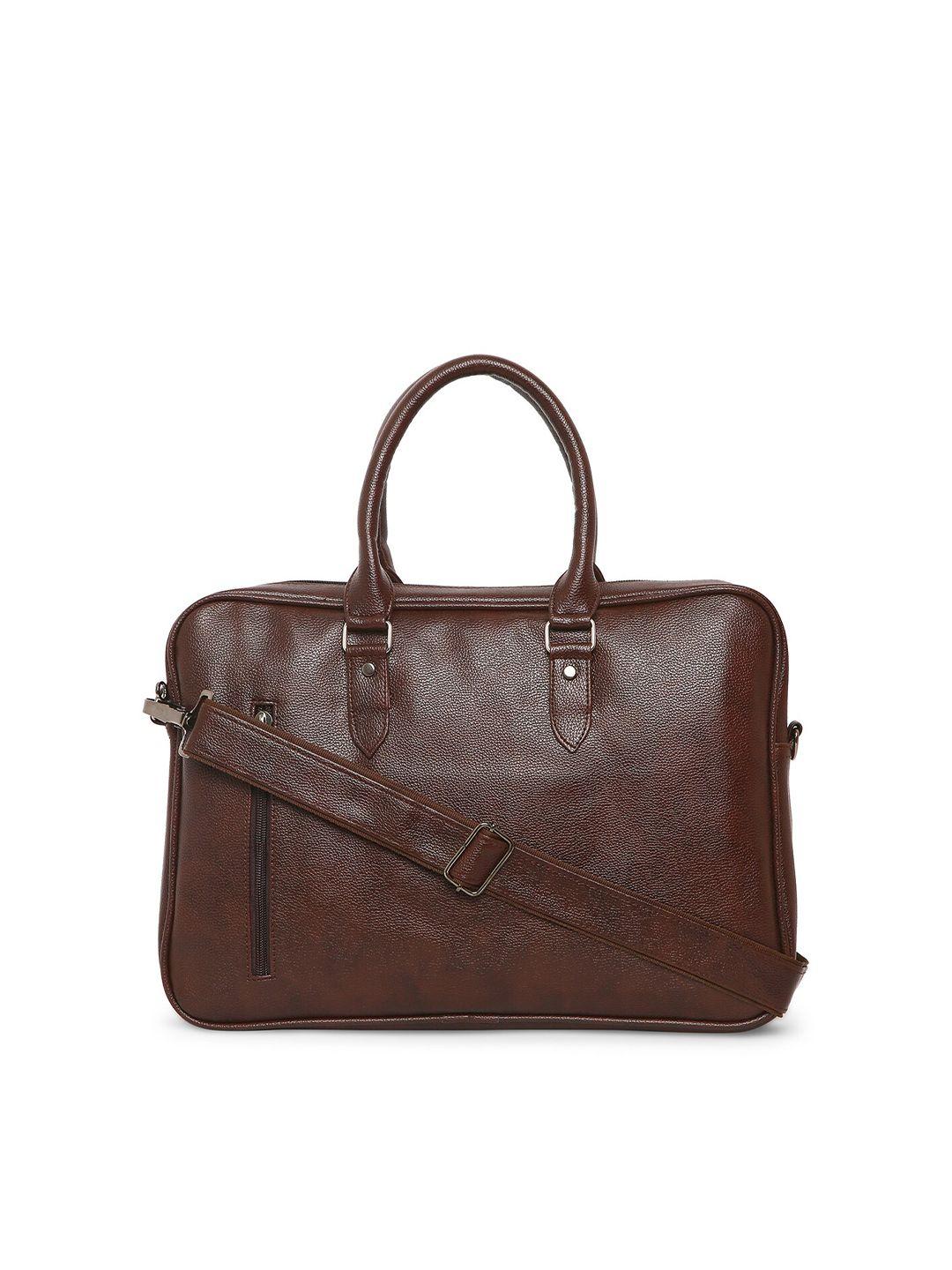 gepack textured leather laptop bag