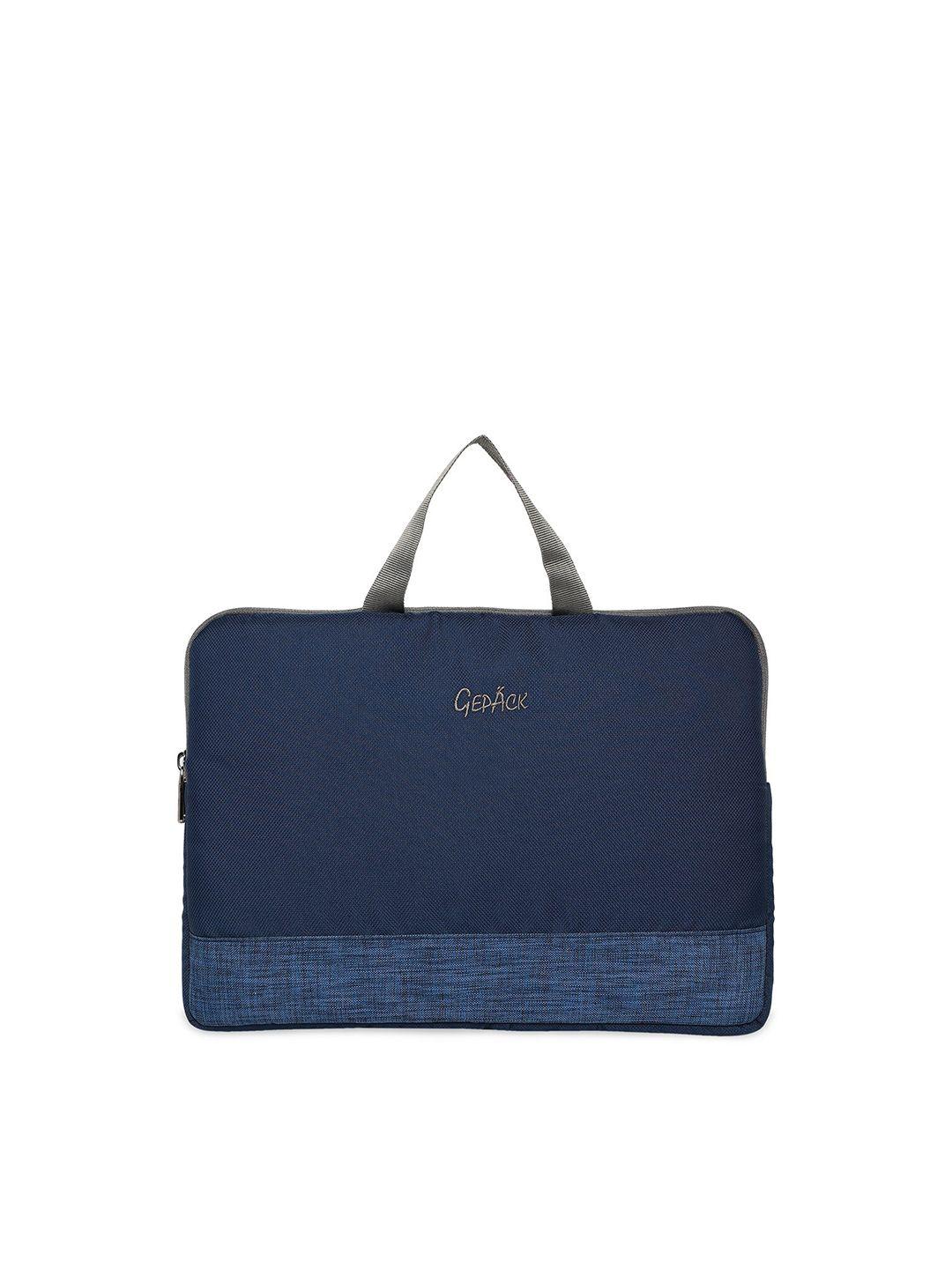 gepack unisex blue polyester 13.5 inch laptop sleeve