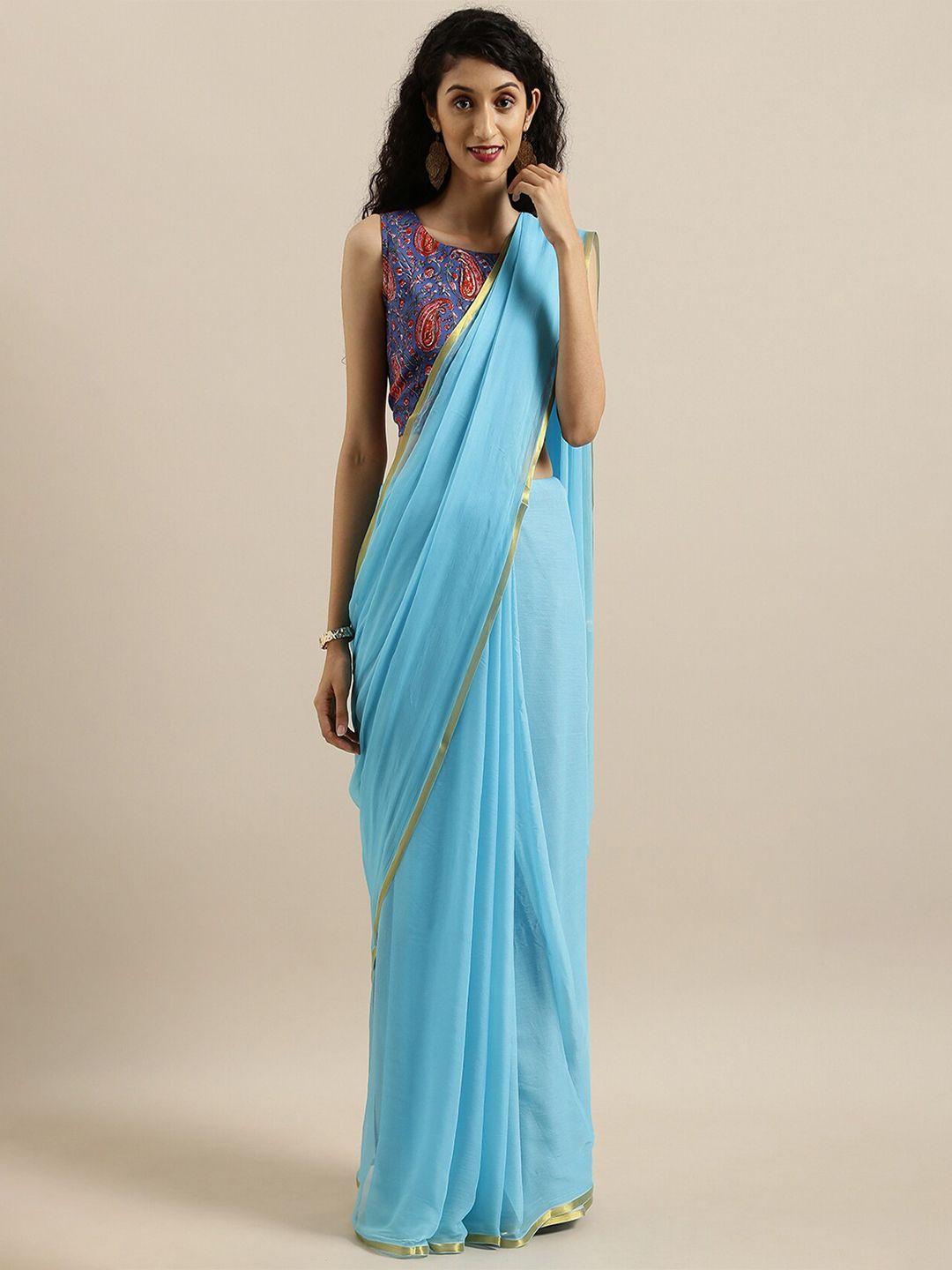 geroo jaipur zari pure chiffon saree