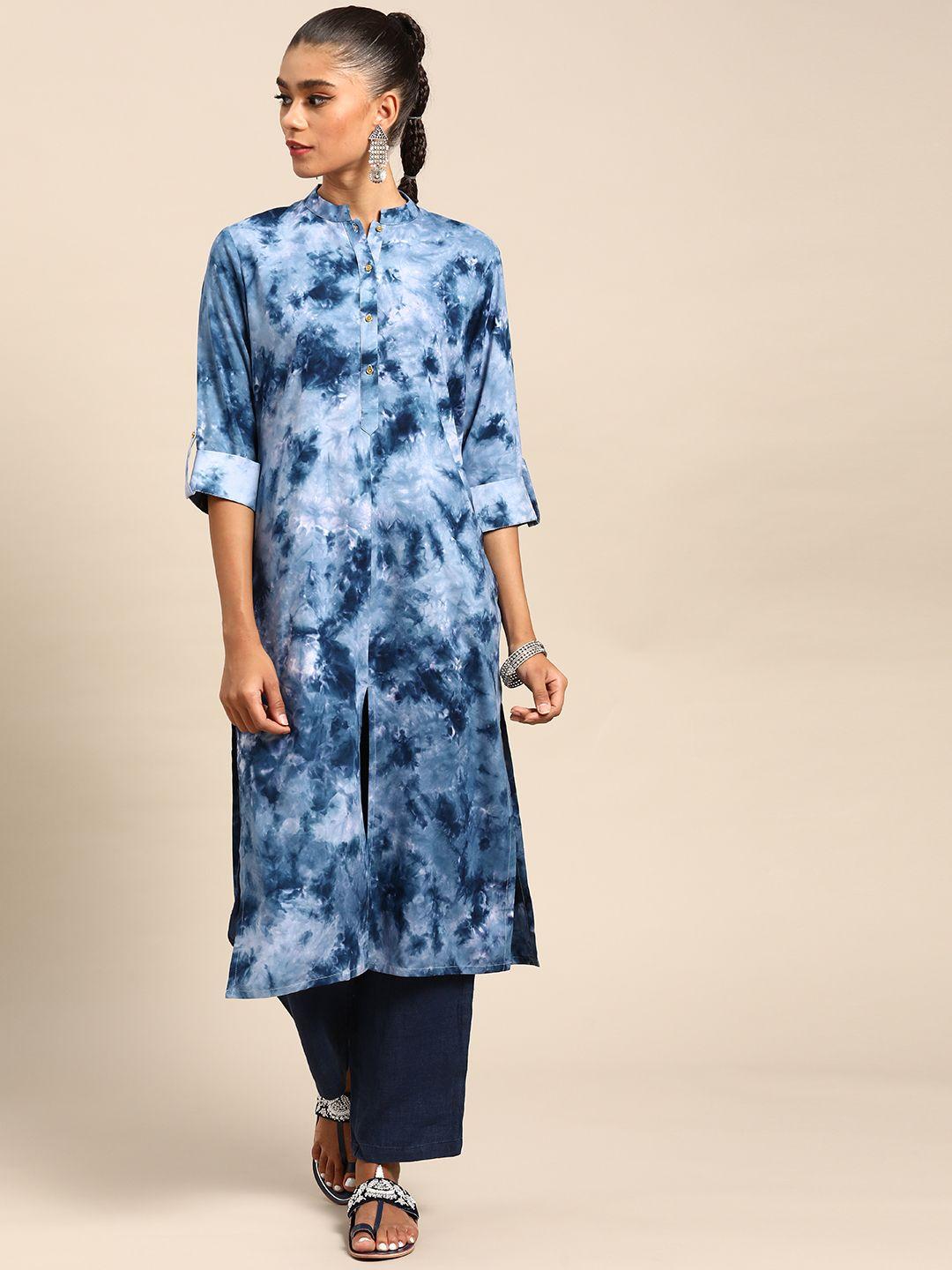 gerua women tie & dye kurta