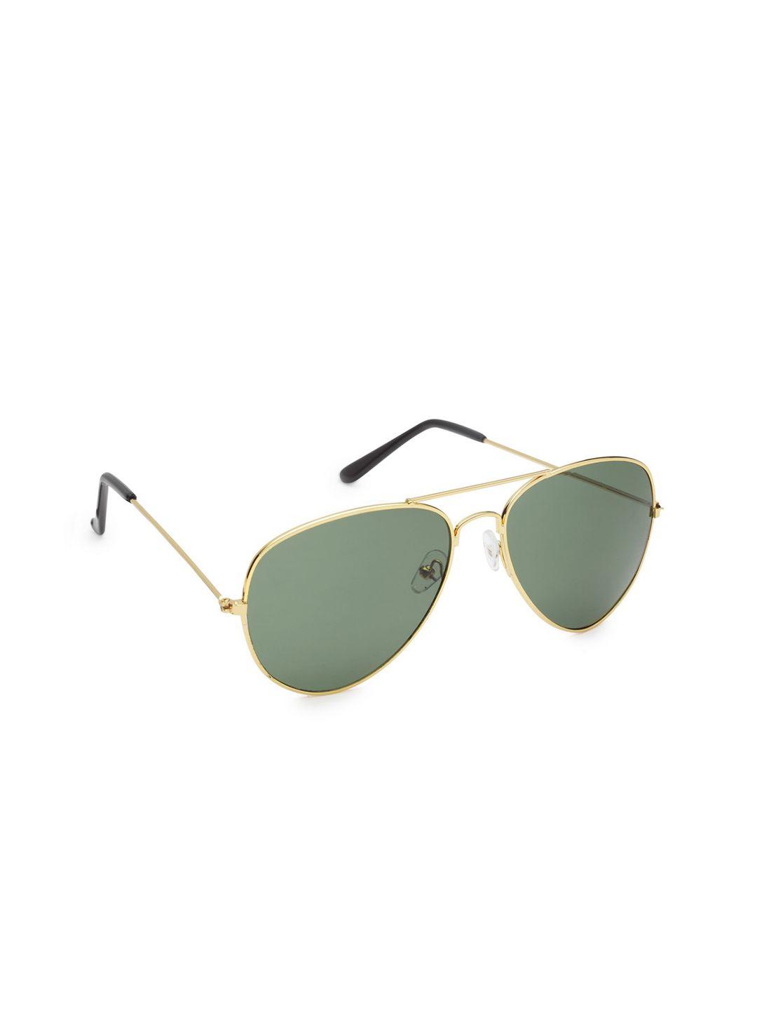 get glamr unisex green aviator sunglasses sg-un-mt-002-38-green