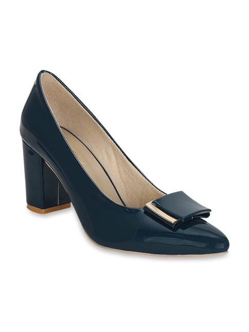 get glamr women's navy casual pumps