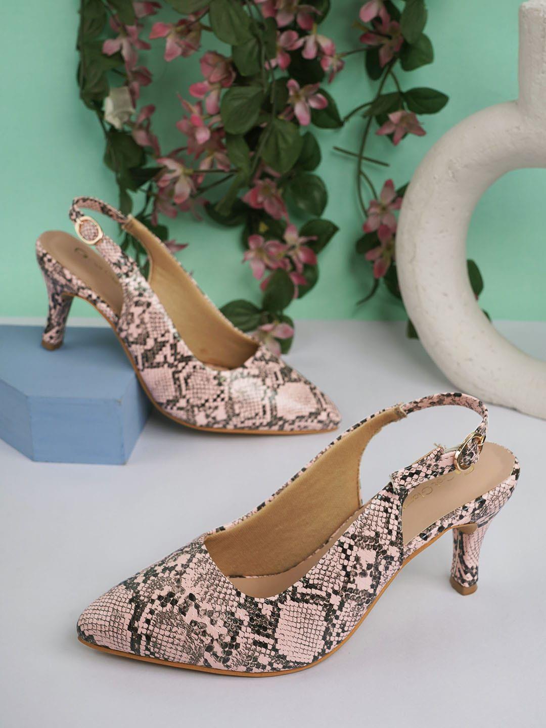 get glamr women printed kitten pumps