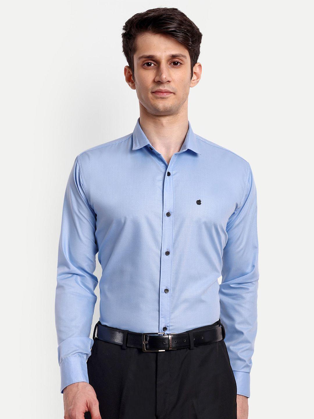 getchi men blue premium opaque formal shirt