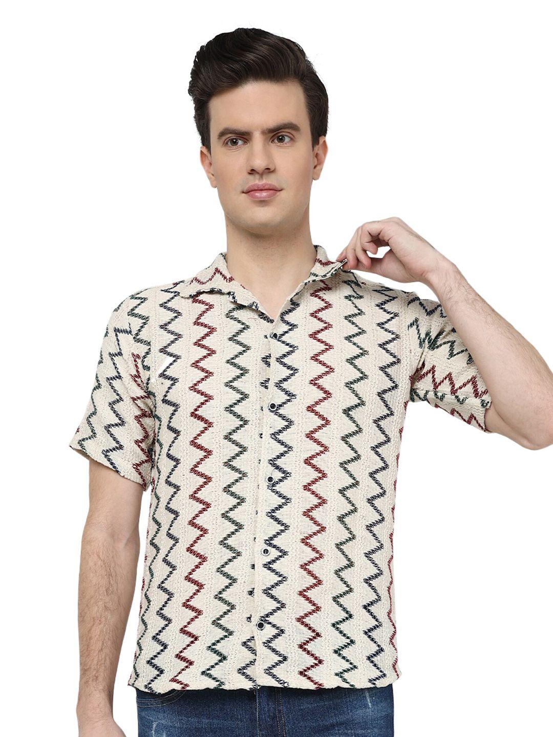 getchi men comfort opaque printed party shirt